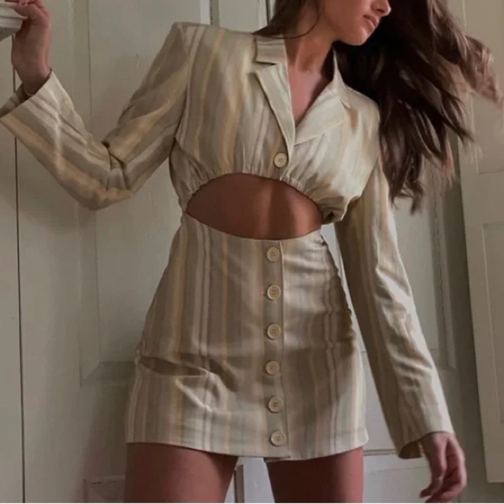 WeWoreWhat Cutout Blazer Dress. Size S